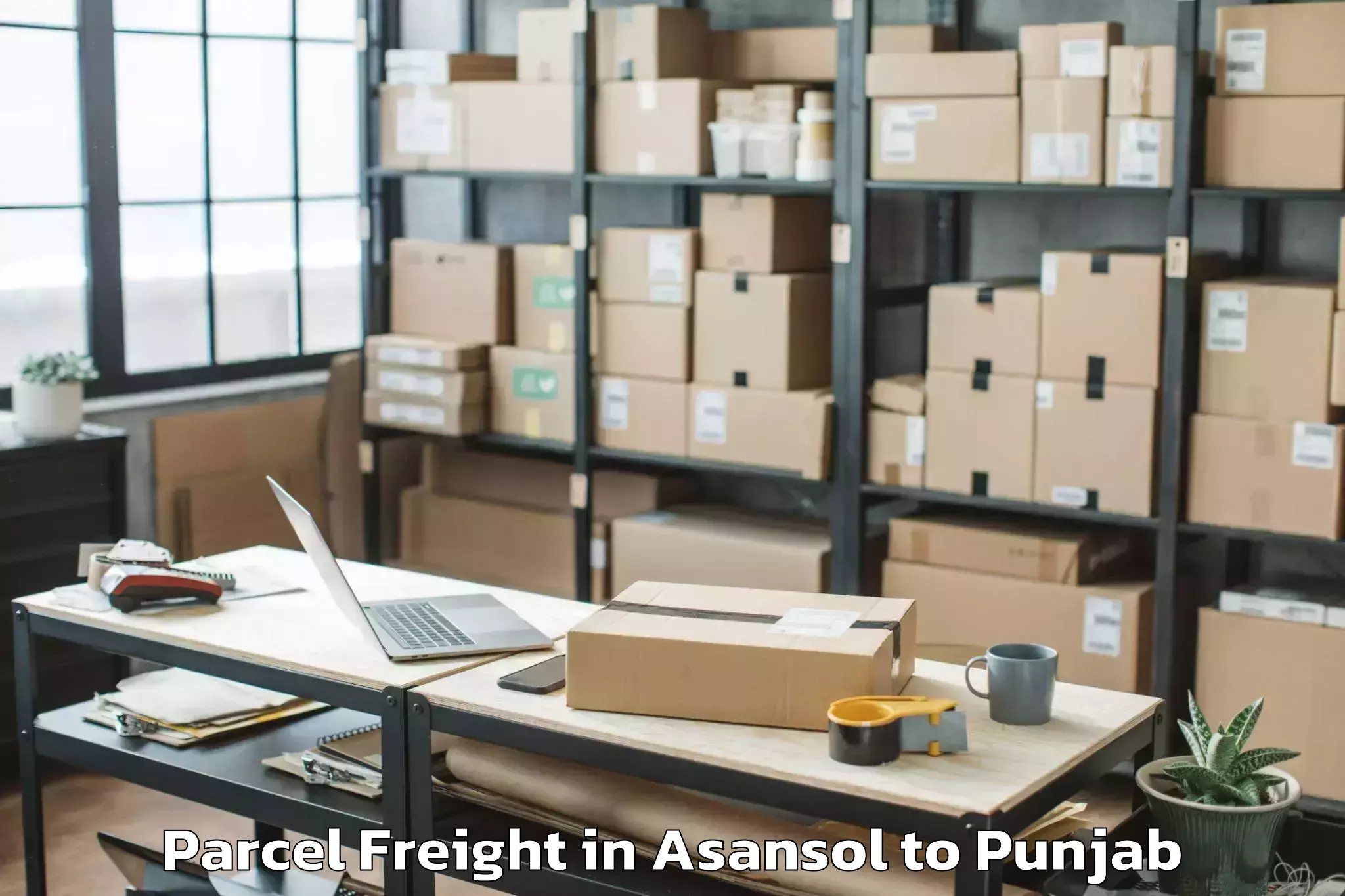 Efficient Asansol to Guru Kashi University Talwandi Parcel Freight